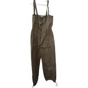 Celebrity Pink Womens Olive Green Jumpsuit XXL Adjustable Straps Zipper Front Dr